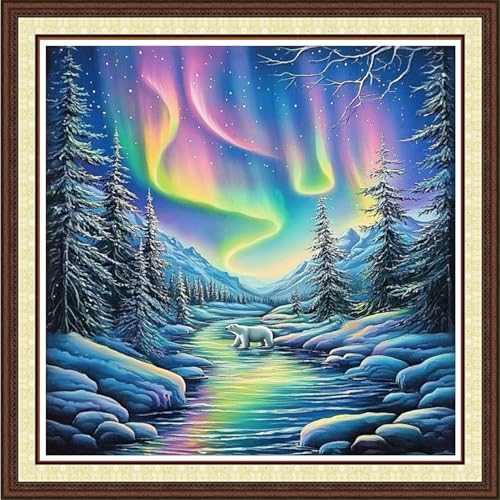 Counted Cross Stitch Kits for Adults Full Range of Cross Stitching Embroidery Unprinted Pattern for Beginners