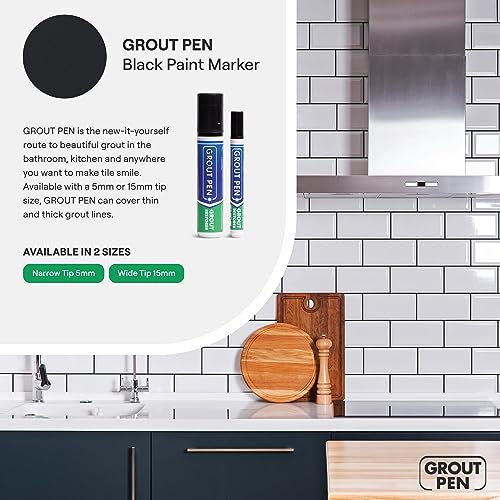Grout Pen Black Tile Grout Paint Marker (2 Count)