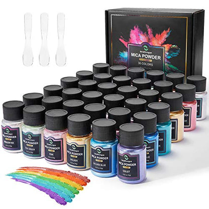 Mica Powder 36 Colors (12.6 Ounce)
