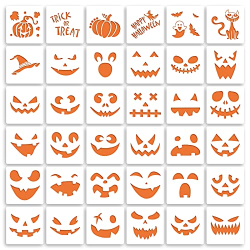 36 Pieces Halloween Drawing Stencils (36 Count)