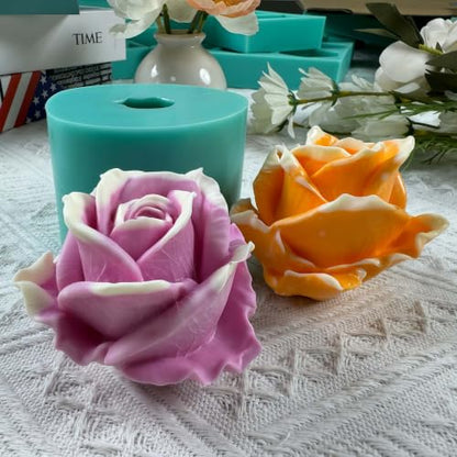 3D Realistic Rose Flower Silicone Mold
