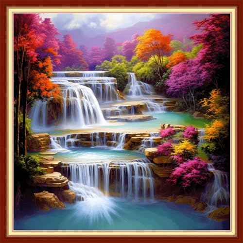 Cross Stitch Stamped Full Embroidery Kits DIY 11CT Cotton Thread Printed DIY Needlepoint Kits Craft Needlework Set Cross