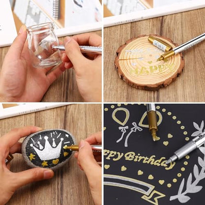 Metallic Marker Pens (8 Count)