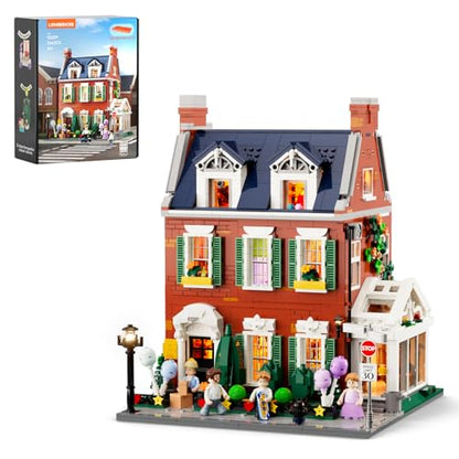 Redbrick Row House Lighting Building Bricks Set (2663 Count)