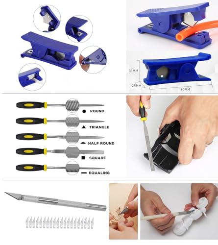 124Pcs 3D Printing Accessory Tools with Tool Bag for Remove (124 Count)