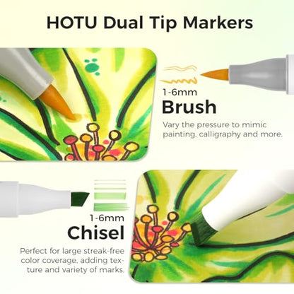 120 Colors Alcohol Markers