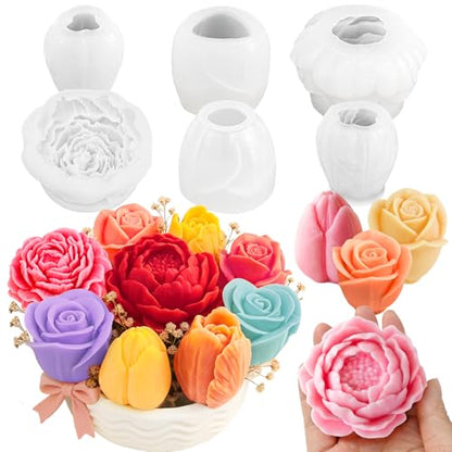 Flower Candle Molds