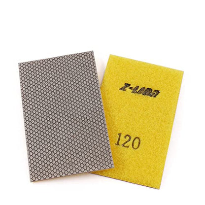 Diamond Abrasive Paper Sheets 120 Grit Diamond Sandpaper Nylon Back for Grinding Stone Glass Ceramic