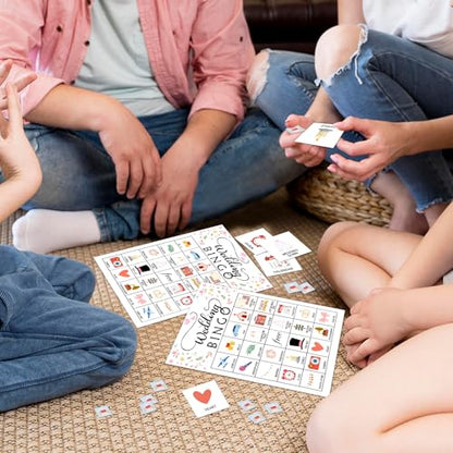 Wedding Party Bingo Game Cards (24 Count)
