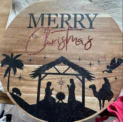 Christmas Stencils for Door Mats 12" Christmas Stencils for Painting on Wood
