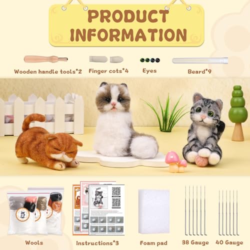 Needle Felting Kit (3 Count)