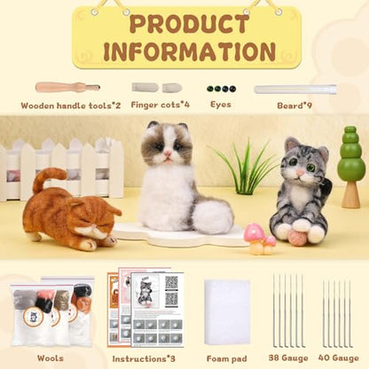 Needle Felting Kit (3 Count)