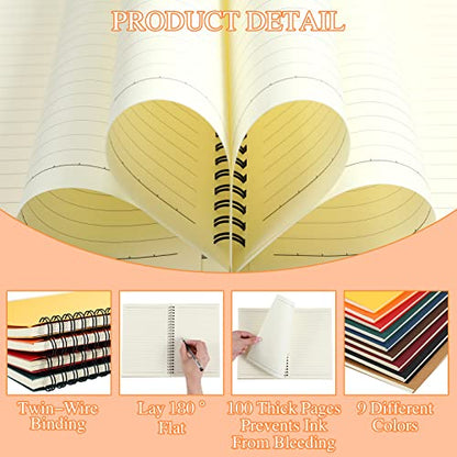 18 Pcs Spiral Notebooks