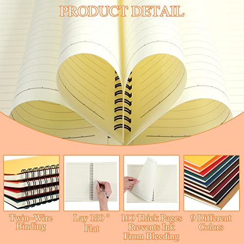 18 Pcs Spiral Notebooks
