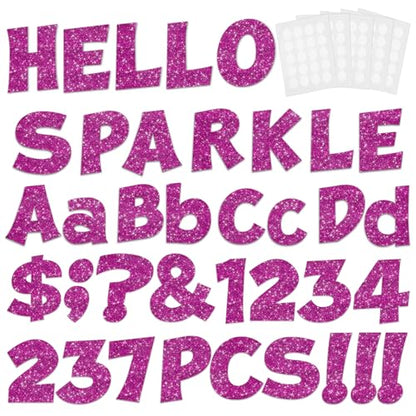 237 Pcs Glitter Bulletin Board Letters