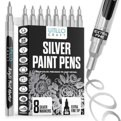 Silver Paint Pen (8 Count)