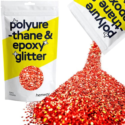 Resin Glitter Red Holographic 100g Extra Chunky (3.5 Ounce)