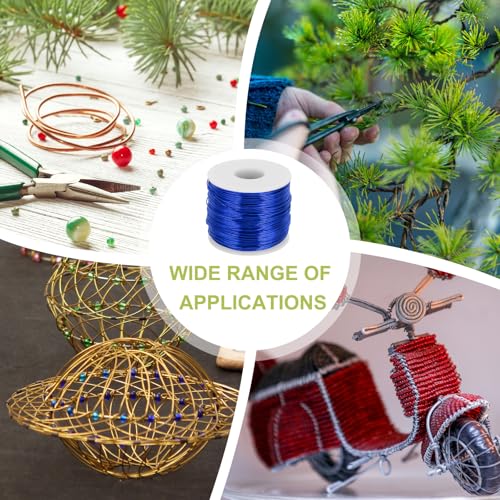18 Gauge Anodized Aluminum Craft Wire Bendable Bonsai Training Wire 492 Feet 1mm for Sculpting Crafts Wreath Floral Beading Jewelry Making