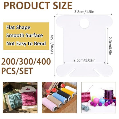 200 PCS Embroidery Floss Bobbins
