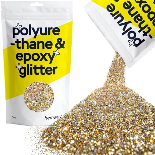 Resin Glitter Gold Silver 100g Fine Polyurethane & Epoxy Glitter (3.5 Ounce)