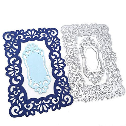 Lace Flowers Background Frame Cutting Dies
