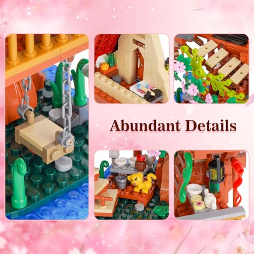 3 in 1 Cherry Blossom Tree House Building Set