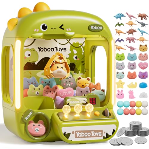 64 PCS Large Claw Machine for Kids Dinosaur