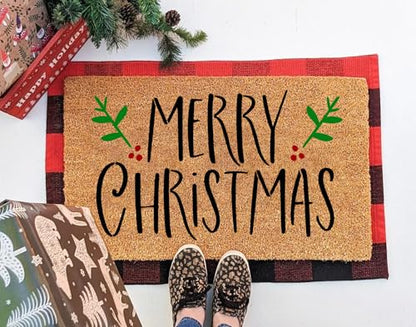 Christmas Stencils for Door Mats 23.6" Christmas Doormat Stencils (11 Count)