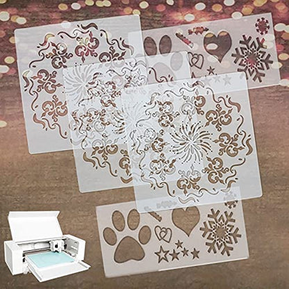 15 Pieces 4 mil Transparency Blank Template Material Stencils Mylar for Cutting Paper Clear Sheet 12 × 12 inch (15 Count)