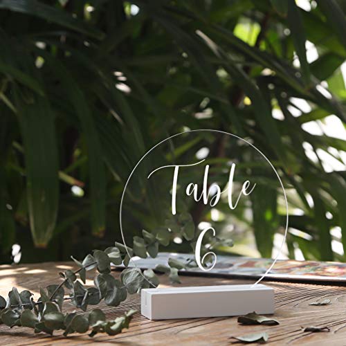 5 Pack 4" White Wood Stands for Wedding Acrylic Sign (5 Count)