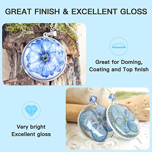 UV Resin Upgrade 300g High Viscosity Hard UV Resin with Crystal Clear Resins Kit for Doming (10.58 Ounce)