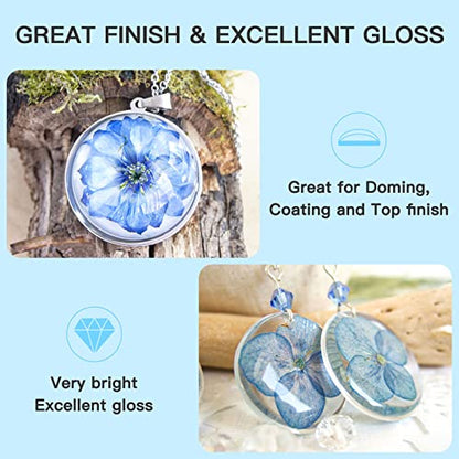 UV Resin Upgrade 300g High Viscosity Hard UV Resin with Crystal Clear Resins Kit for Doming (10.58 Ounce)