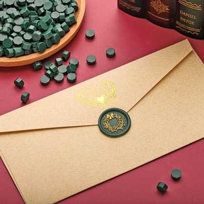 360Pcs Olive Green Sealing Wax Beads (360 Count)
