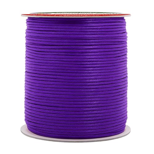 2mm Purple Waxed Cord (327 Foot)