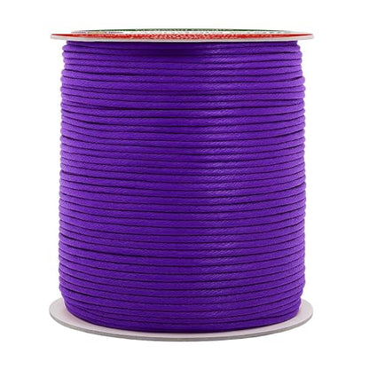 2mm Purple Waxed Cord (327 Foot)