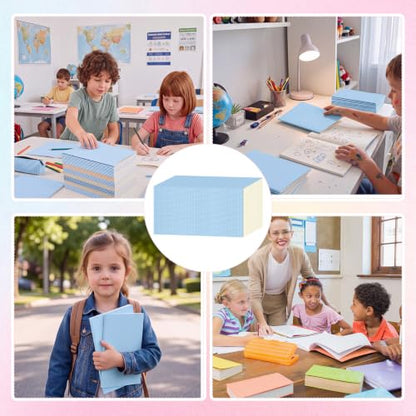 100 Pack A5 Composition Notebooks Bulk 5"x8" Notebooks Blue