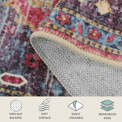 Felice Machine Washable Area Rugs 3x5