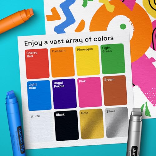 12 Multicolor Paint Pens for Glass Marking (12 Count)