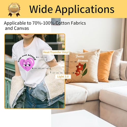 Iron on Heat Transfer Paper for Light Fabric (11.55 Ounce)