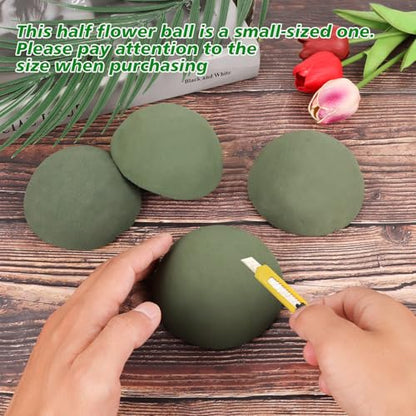 4 Pack Small Floral Foam Half Ball