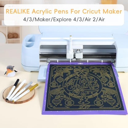 Acrylic Paint Markers for Cricut Maker 4 (12 Count)