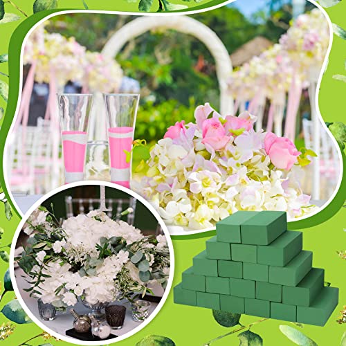 30 Pcs Floral Foam Blocks 7. 9''lx3. 5''wx2. 4"h Green Wet and Dry Flower Foam for Fresh and Artificial Flower Arrangements Bulk Florist Supplie for Wedding