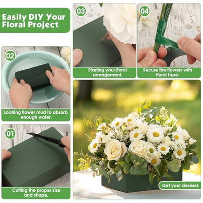 10 Pcs Small Floral Foam Blocks 5.5” x 3.1” x 1.7”