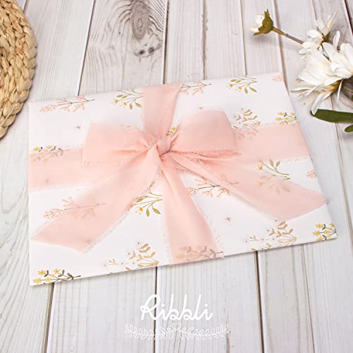 Blush Pink Chiffon Ribbon 1 (60 Foot)