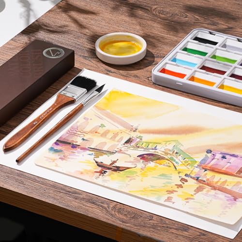 Professional Watercolor Brushes (10 Count)