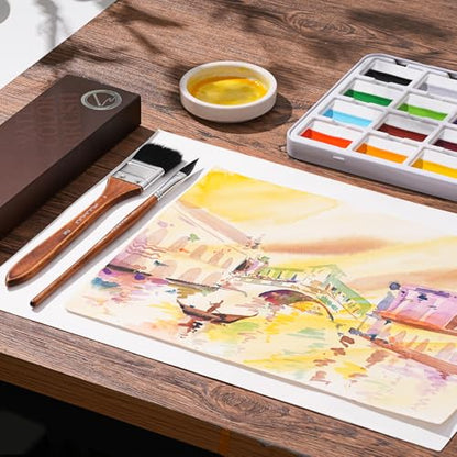 Professional Watercolor Brushes (10 Count)