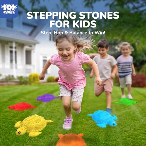 6 Pcs Turtle Balance Stepping Stone for Kids (6 Count)