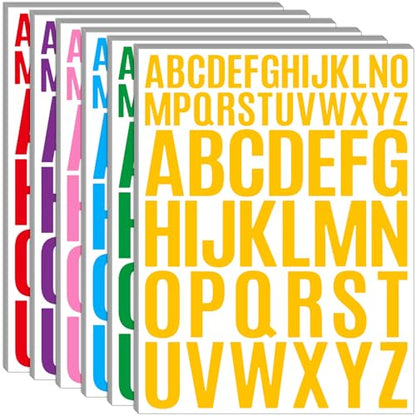 Letter Stickers 1560 Pieces 30 Sheets Stick on Vinyl Letters Capital Alphabet Sticker Letter for Craft Bulletin Boards Classroom Home Business Decor (1560 Count)