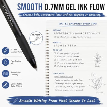 Retractable Clicker Erasable Gel Pens (18 Count)