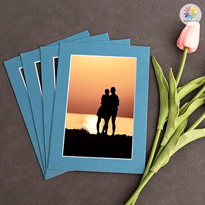 Mat Board Center 10 Pack 5x7 Photo Mats for 4x6 Picture